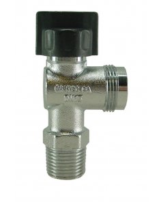 Riko gasaansluitkraan Gastec 1/2" x M24 haaks