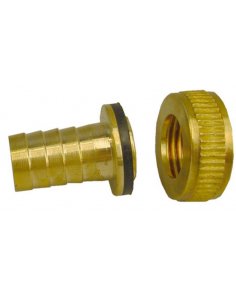 Riko messing slangwartelsetje 1/2 x 3/4 met borgring