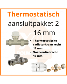 Eco 4 Thermostatisch M30 aansluitpakket 2 t.b.v. 16 mm buis