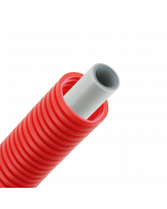 Bonfix Alu-pers meerlagenbuis met mantel | rood | 20 x 2.0 | Rol 50 meter