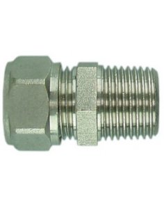 Radiatorkoppeling 1/2" x 15 mm knel, recht, vernikkeld