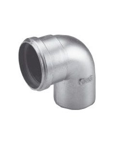 Alu-Fix Rookgasbocht 90° x Ø80 mm (Manchet/Sok)
