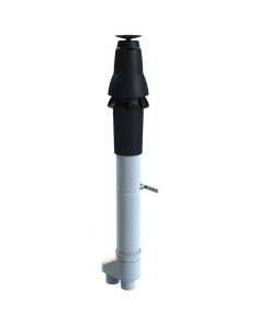 Safe-PP Skyline 3000 Dakdoorvoer HR Ø60/100 mm Zwart