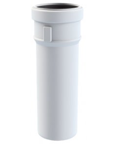 Safe-PP Rookgaspijp Lengte 250 mm x Ø80 mm Wit PP