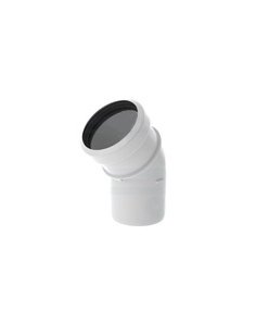 Safe-PP Rookgasbocht 45° x Ø80 mm Wit PP