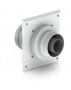 Twinsafe Concentrische Schachtaansluiting + Brandmanchet Ø60/100 mm