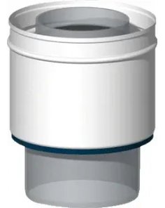 MiniFlex Overgangstuk Ø80/80 - Ø60/100 mm Flexibel Aluminium