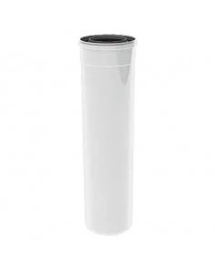 TwinSafe Concentrische Pijp Lengte 500 mm x Ø80/125 mm Wit PP