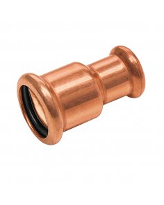 Bonfix Roodkoper Press rechte verloopkoppeling (water) | 28 x 15