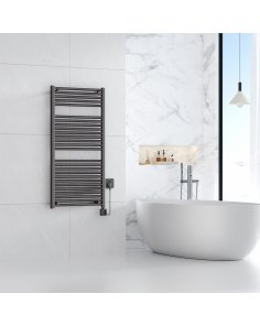 Elara elektrische radiator Smart WiFi 118,5 x 60 cm gunmetal