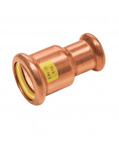 Bonfix Roodkoper Press rechte verloopkoppeling (gas) | 28 x 22