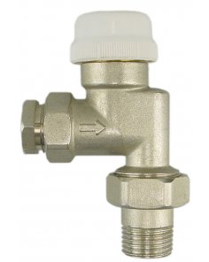 Thermostatisch ventiel zonder knop 1/2", axiaal, inclusief adaptor