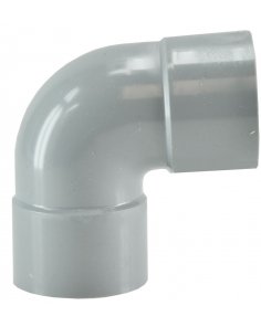 Afvoerbocht dubbele mof 50 mm 90 graden PVC