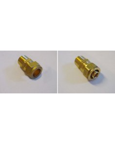 Adaptor 16 x 2,0 mm voor knel 15 mm