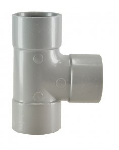T-stuk 3 x mof 110 mm 90 graden PVC