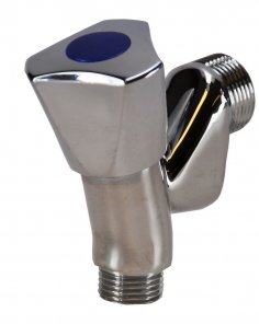 Riko Kiwa beluchterkraan 1/2 met knop chroom