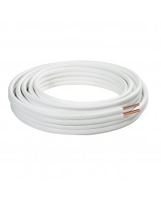Airco Koperen Dubbele Buis met Isolatie - Zonder Koppelingen - 1/4" - 3/8" - 20 m