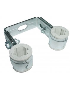 Riko Cv-Beugel Dubbel Verz.+Inlage 22Mm