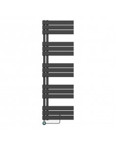 1600x500 – 755 Watt | elektrische handdoekradiator zwart | links aansluiting/comb