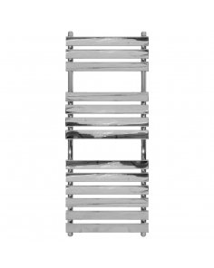 Bella platina chroom handdoekradiator 1300x500 - 430 watt zij-aansluitingen
