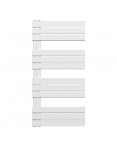 1200x500 – 593 Watt | handdoekradiator wit | links aansluiting/comb