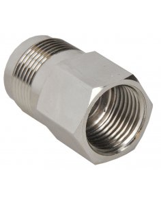 Riko gaskoppeling 1/2&quot; binnendraad x M24, vernikkeld