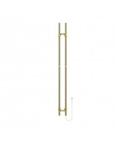 1500x168 - 120 Watt | Elektrische Dubbele Staafhanddoekradiator - Goud