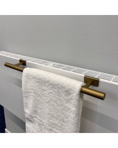 BSXL handdoekenrek 400 mm voor radiatoren boven-bevestiging goud