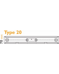300x1600 T20 - 1256 watt | Verticale Radiator Vlak