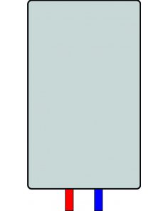 Verticaal vierkant dubbelzijdig zwart 1800x608  middenaansluiting 2164 watt