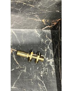 Gouden radiator aansluitset Recht voor radiatoren met onder aansluiting t.b.v 16 mm buis