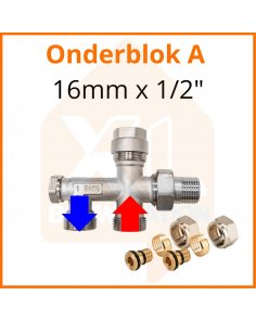 Onderblok A 16mm x 1/2"