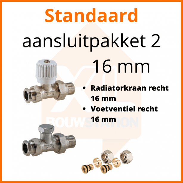 Eco 4 Standaard aansluitpakket 2 t.b.v. 16 mm buis