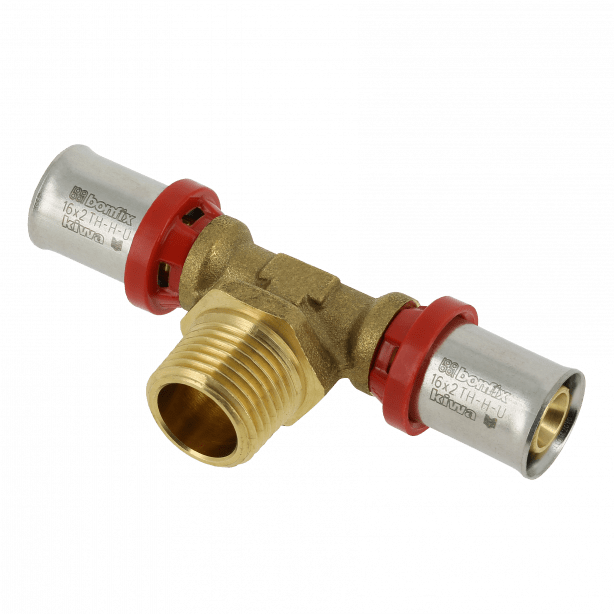 Bonfix Alu-pers x Buitendraad x Alu-pers T-koppeling | 16 x 1/2 x 16