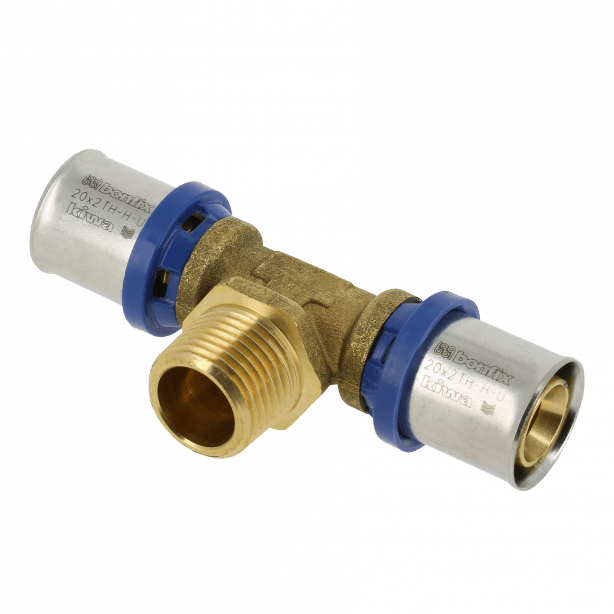 Bonfix Alu-pers x Buitendraad x Alu-pers T-koppeling | 20 x 1/2 x 20