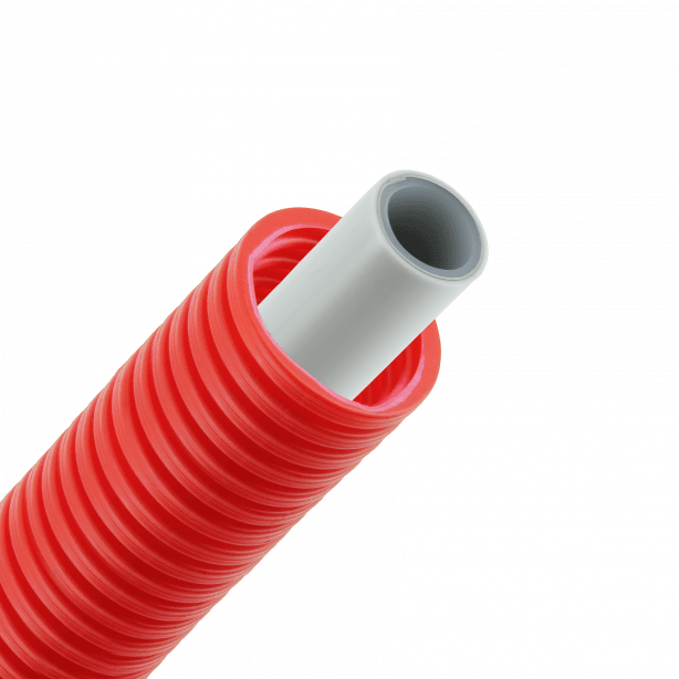 Bonfix Alu-pers meerlagenbuis met mantel | rood | 20 x 2.0 | Rol 50 meter