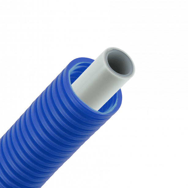 Bonfix Alu-pers meerlagenbuis met mantel | blauw | 16 x 2.0 | Rol 50 meter