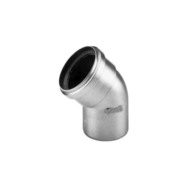 Alu-Fix Rookgasbocht 45° x Ø80 mm (Manchet/Sok)