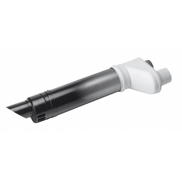 Aluminium Concentrische Geveldoorvoer Lengte 600 mm / Ø80/80 mm