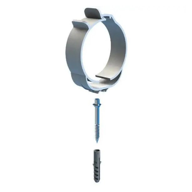 PP Fixatiebeugel Ø100 mm met Pen M8 x 90 mm