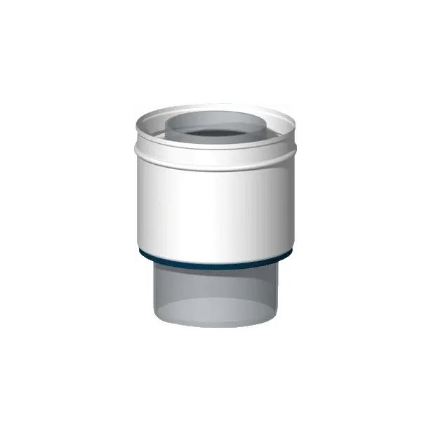 MiniFlex Overgangstuk Ø80/80 - Ø60/100 mm Flexibel Aluminium