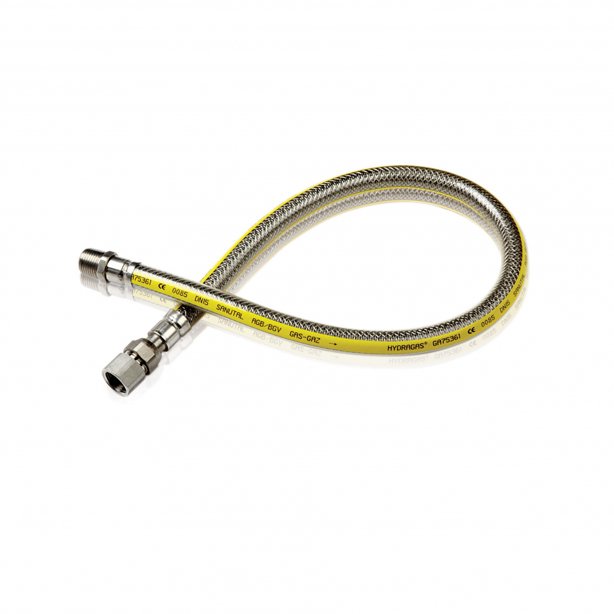 Aardgasslang goedgekeurd volgens G4251, lengte 1250 mm