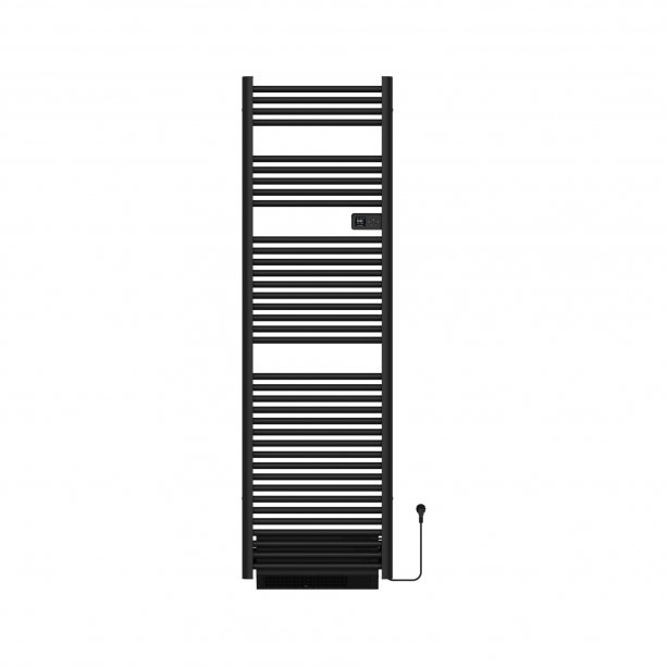 1840x540 - 2000 Watt | Elektrische Handdoekradiator Met Blower Programmeerbaar - Zwart