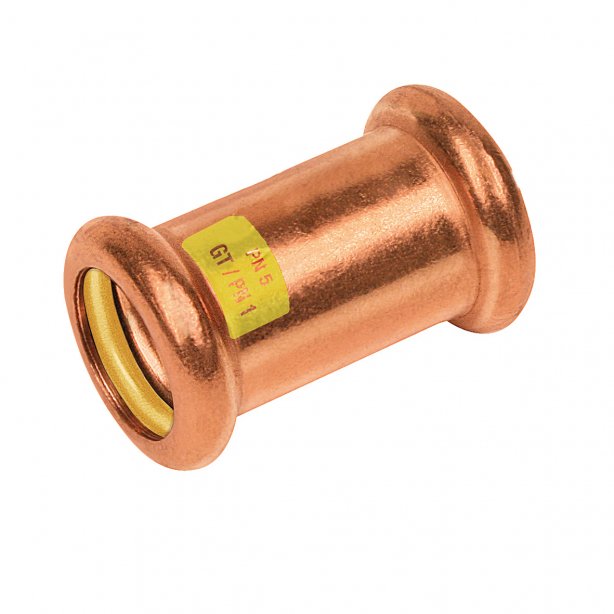 Bonfix Roodkoper Press rechte koppeling (gas) | 28 x 28