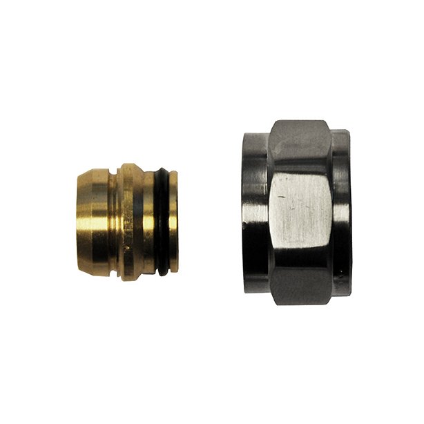 Adaptor Eurokonus naar 15 mm knel, geborsteld staal