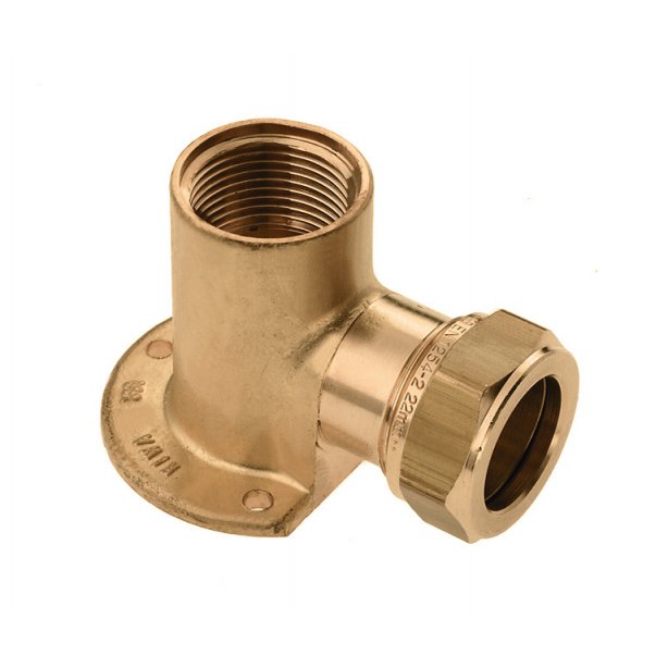 Bonfix Messing Binnendraad x Knel Muurplaat | 3/4 x 22