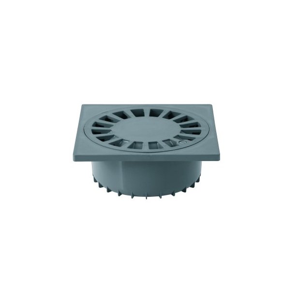 Vloerput met onderuitlaat 15 cm x 15 cm 50 mm PVC