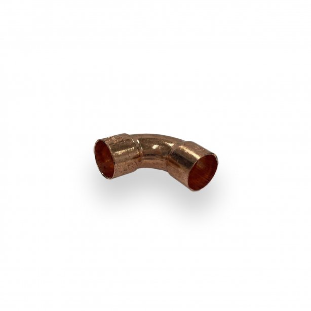 Riko bocht roodkoper 22 x 22 mm, 90 graden