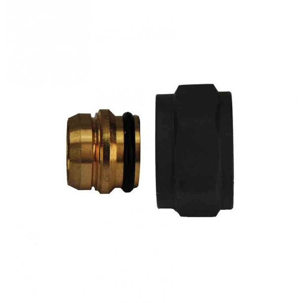 Adaptor Eurokonus naar 15 mm knel, mat zwart