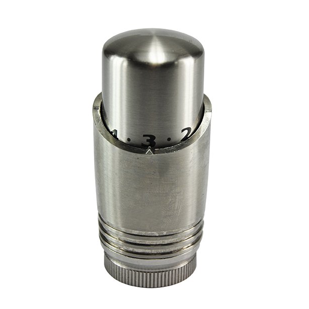 Luxe thermostaatknop M30, geborsteld staal